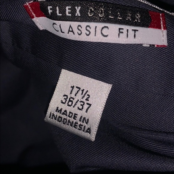 Van Heusen Mens Dark Gray long sleeve Dress Shirt - Picture 5 of 5